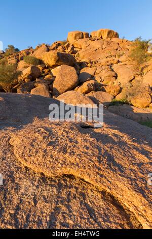 Namibia, Kunene region, Damaraland, rocks around Twyfelfontein Stock Photo