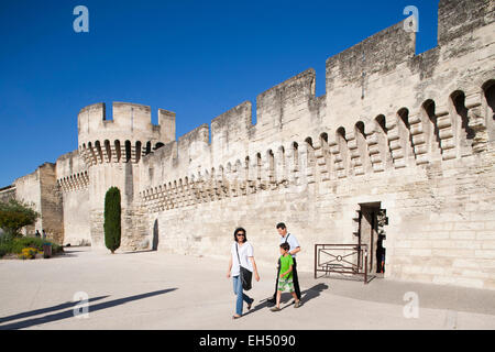 ancient walls and bastions, avignon, provence, france, europe Stock Photo