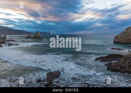Spain, Vizcaya Province, Bermeo, Basque Country, the atlantic coast Stock Photo
