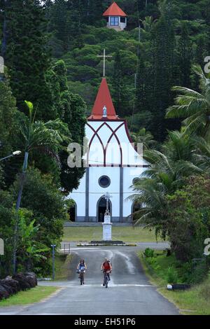 France, New Caledonia, Isle of Pines, Vao church Stock Photo