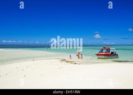 France, New Caledonia, Southern Province, off Noumea, nature reserve island Laregnere Lagoon listed as World Heritage by UNESCO Stock Photo