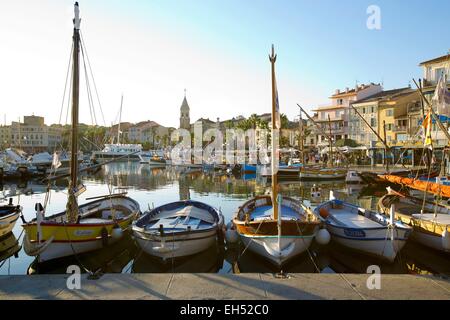 France, Var, Sanary sur Mer, the port Stock Photo