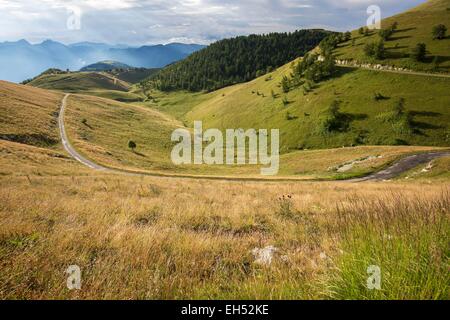 France, Alpes Maritimes, Parc National du Mercantour (National park of Mercantour), road of the Pointe des Trois Communes Stock Photo