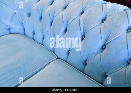 blue sofa at a home Stock Photo