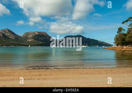 The Hazards from Coles Bay, Freycinet NP, Tasmania, Australia Stock Photo