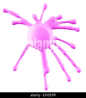 purple paint splash isolated on a white background Stock Photo - Alamy