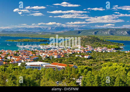 Island of Murter coast view in Dalmatia, Croatia Stock Photo