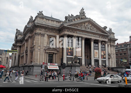 The Brussels Stock Exchange (Bourse de Bruxelles), Place de la Bourse, Brussels, Belgium. Stock Photo