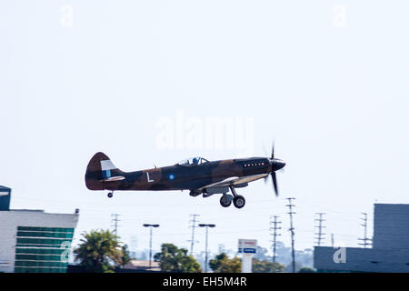 A Supermarine Mark XIV Spitfire at the Wings Over Camarillo Air Show Stock Photo