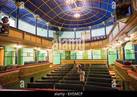Interior of the Victorian Gaiety Theatre in Shimla, Himachal Pradesh, India Stock Photo