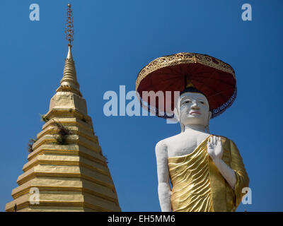 Wat Phra That Chom Chaeng, Phrae, Thailand Stock Photo