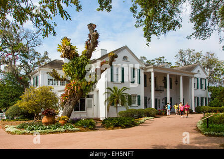 The Christy Payne Mansion at Marie Selby Botanical Gardens in Sarasota Florida Stock Photo