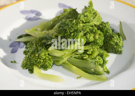 traditional dish of Apuleia: stewed turnip greens Stock Photo
