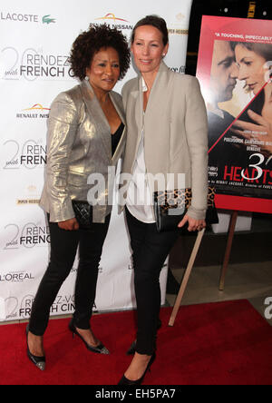 New York, , USA. 6th Mar, 2015. Comedian WANDA SYKES and her wife ALEX SYKES attend the Opening Night of Rendez-Vous with French Cinema celebrating it's 20th anniversary with the premiere of '3 Hearts' aka '3 Coeurs' held at Alice Tully Hall at Lincoln Center. Credit:  Nancy Kaszerman/ZUMAPRESS.com/Alamy Live News Stock Photo