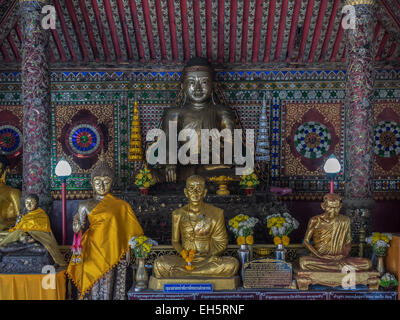 Buddha statue at Wat Phra Kaew Don Taw, Lampang, Thailand Stock Photo