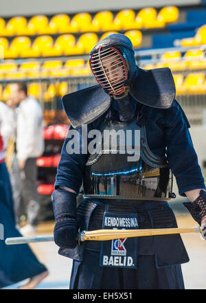 Piedmont, Turin, Italy. 7th March, 2015.   Italian Cik Kendo Championships individual -before competitions Credit:  Realy Easy Star/Alamy Live News Stock Photo