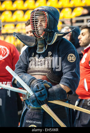 Piedmont, Turin, Italy. 7th March, 2015.   Italian Cik Kendo Championships individual Credit:  Realy Easy Star/Alamy Live News Stock Photo