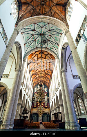 Interior, St, Bavo Church (Grote Kerk), Haarlem, Netherlands Stock Photo