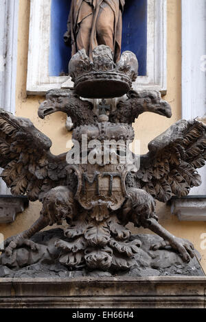 Imperial eagle emblem in Graz, Styria, Austria on January 10, 2015. Stock Photo