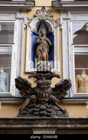 Imperial eagle emblem in Graz, Styria, Austria on January 10, 2015. Stock Photo