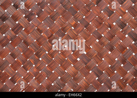 Bamboo weaving basket texture background Stock Photo