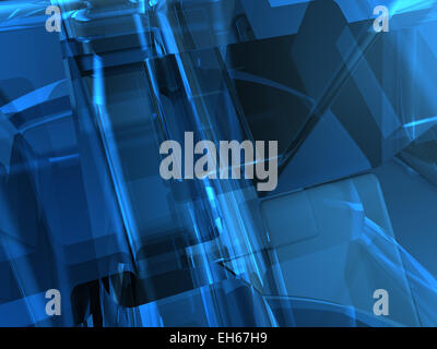 Blend 3d abstract background, digitally generated image.