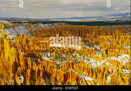 Bryce Canyon National Park during winter, Utah, United States. Stock Photo