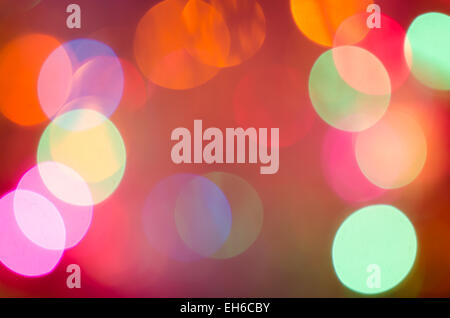 Defocused blurred Christmas lights background. Stock Photo