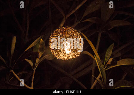 A lantern, in the night of Phu quoc, Vietnam Stock Photo