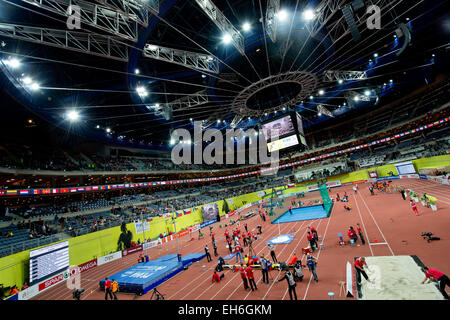 Prague, Czech Republic. 08th Mar, 2015. Prague, Czech Republic. 07th Mar, 2015. A general view of the O2-Arena during the IAAF European Athletics Indoor Championships 2015 at the O2-Arena in Prague, Czech Republic, March 07, 2015. Credit:  dpa picture alliance/Alamy Live News Stock Photo