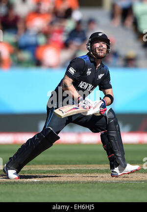 Napier, New Zealand. 08th Mar, 2015. Brendon McCullum during the ICC Cricket World Cup match between New Zealand and Afghanistan at McLean Park in Napier, New Zealand. Sunday 8 March 2015. Credit:  Action Plus Sports/Alamy Live News Stock Photo