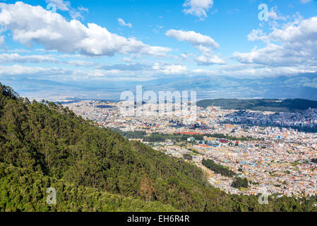 Cityscape of Quito, Ecuador Stock Photo