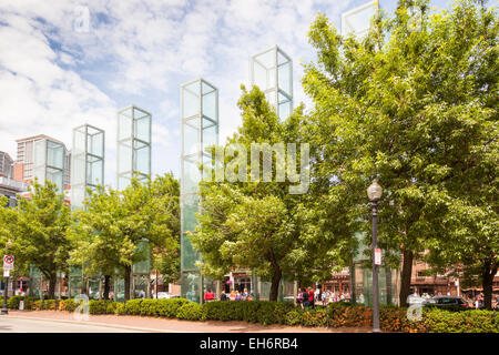 New England Holocaust Memorial, Boston, Massachusetts, USA Stock Photo