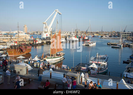 Evening cruises departing the Waterfront in Cape Town South Africa Stock Photo