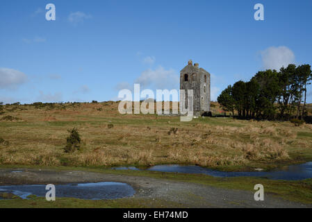 Houseman´s Engine House, formerly part of Phoenix United Mine and now housing the Minions Heritage Centre, Minions, Cornwall. Stock Photo