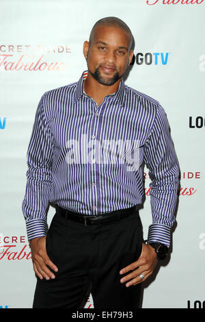 Logo TV premiere party for 'Secret Guide to Fabulous' at the Crosby Street Hotel in New York City - Arrivals Featuring: Shaun T Where: Manhattan, New York, United States When: 04 Sep 2014 Stock Photo