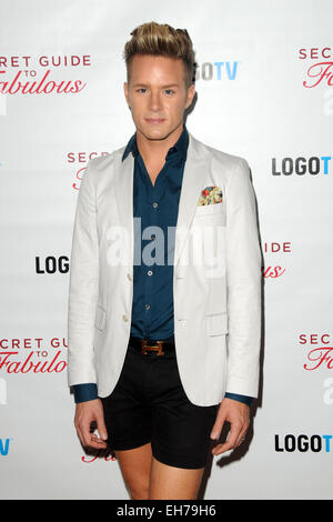 Logo TV premiere party for 'Secret Guide to Fabulous' at the Crosby Street Hotel in New York City - Arrivals Featuring: Theodore Leaf Where: Manhattan, New York, United States When: 04 Sep 2014 Stock Photo
