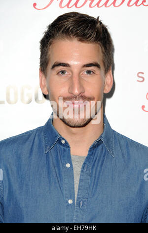 Logo TV premiere party for 'Secret Guide to Fabulous' at the Crosby Street Hotel in New York City - Arrivals Featuring: Jordan Bach Where: Manhattan, New York, United States When: 04 Sep 2014 Stock Photo