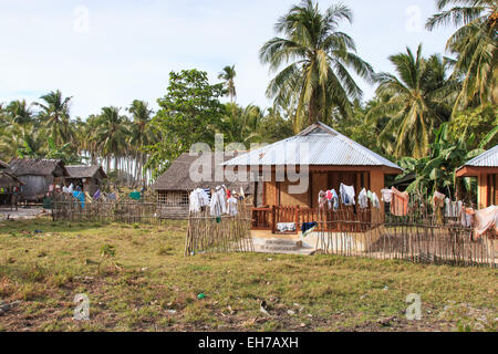 Traditional village of Palawan, in the Philippines Stock Photo