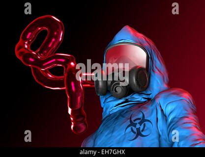 Ebola epidemic, conceptual artwork Stock Photo