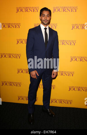 The Hundred Foot Journey - UK gala screening held at the Curzon Mayfair cinema Featuring: Manish Dayal Where: London, United Kingdom When: 03 Sep 2014 Stock Photo