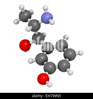 Metaraminol hypotension drug molecule Stock Photo