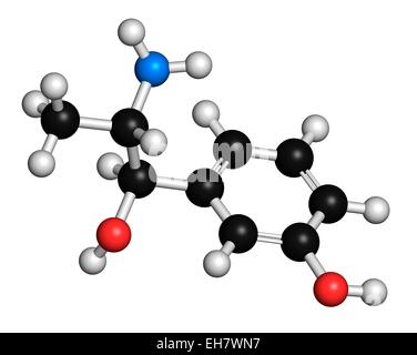 Metaraminol hypotension drug molecule Stock Photo