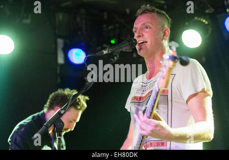 Berlin, Germany. 06th Mar, 2015. Bassist and singer Joe Sumner of the band 'Fiction Plane' performs at Comet Club in Berlin, Germany, 06 March 2015. Sumner is the son of musician Sting. Photo: Matthias Balk/dpa/Alamy Live News Stock Photo