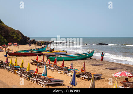 South Anjuna beach, Goa, India, Asia Stock Photo