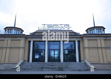 Ludowy Theatre, Communist Era architecture, Nowa Huta, Krakow (Cracow), Poland, Europe Stock Photo