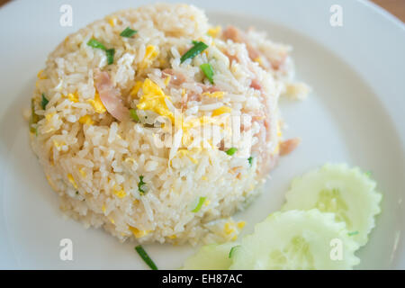 fried rice with meat Stock Photo