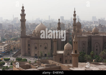 Mosque of Sultan Hassan in Cairo old town, Cairo, Egypt, North Africa, Africa Stock Photo