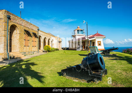 Fort King George, Scarborough, Tobago, Trinidad and Tobago, West Indies, Caribbean, Central America Stock Photo