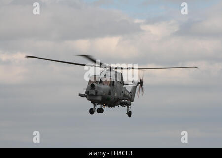 A Royal Navy Lynx Helicopter Stock Photo